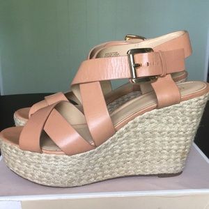 Michael Kors espadrilles wedge sandals - size 9